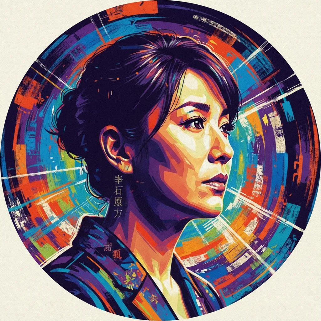 Artistic portrait of Eri Watanabe