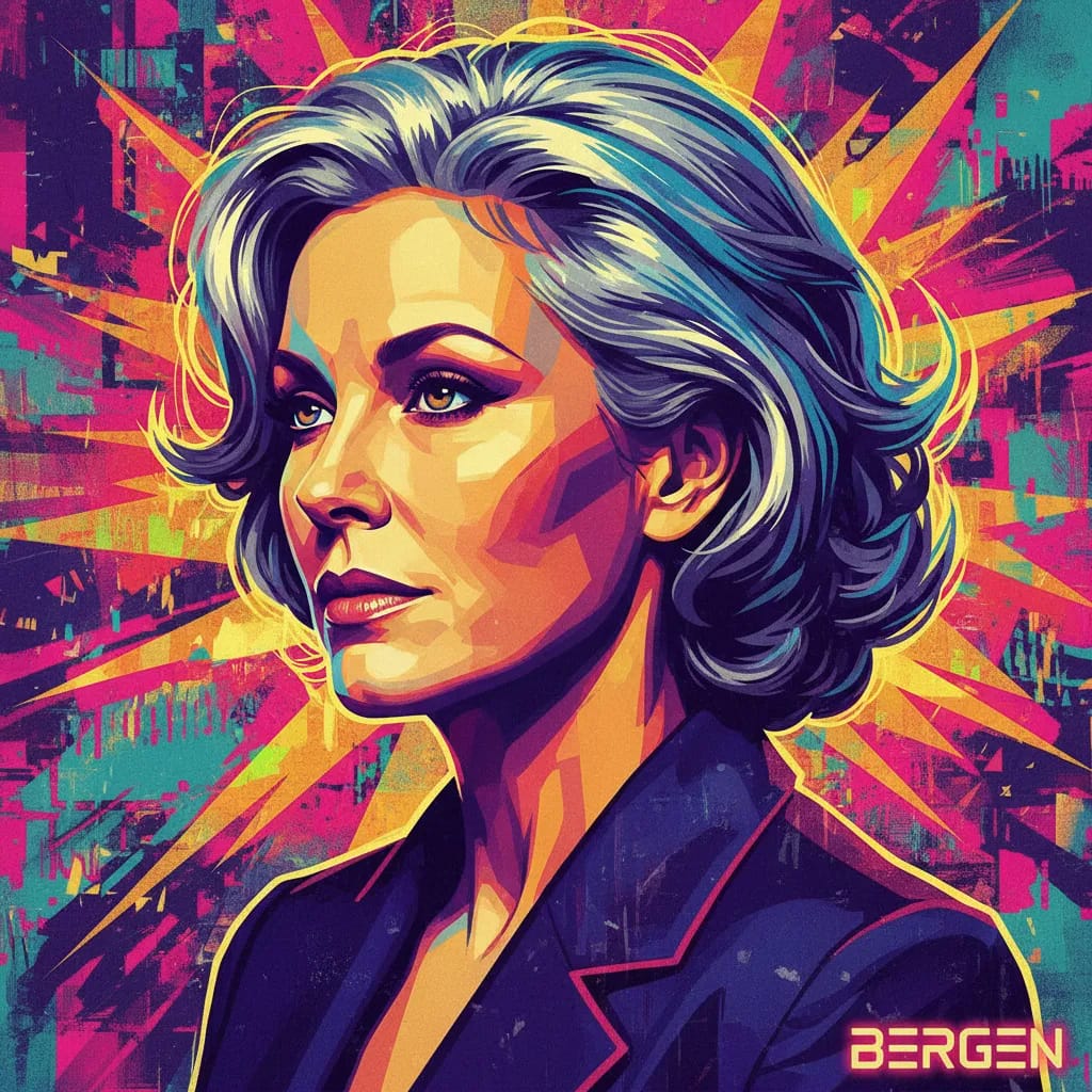 Artistic portrait of Candice Bergen