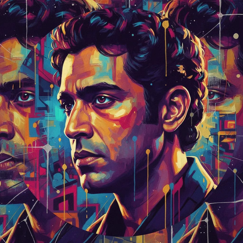 Artistic portrait of Naveen Andrews