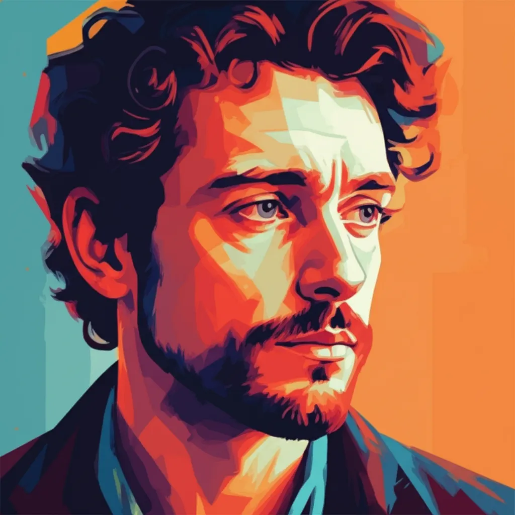Artistic portrait of Pierre Barbaud