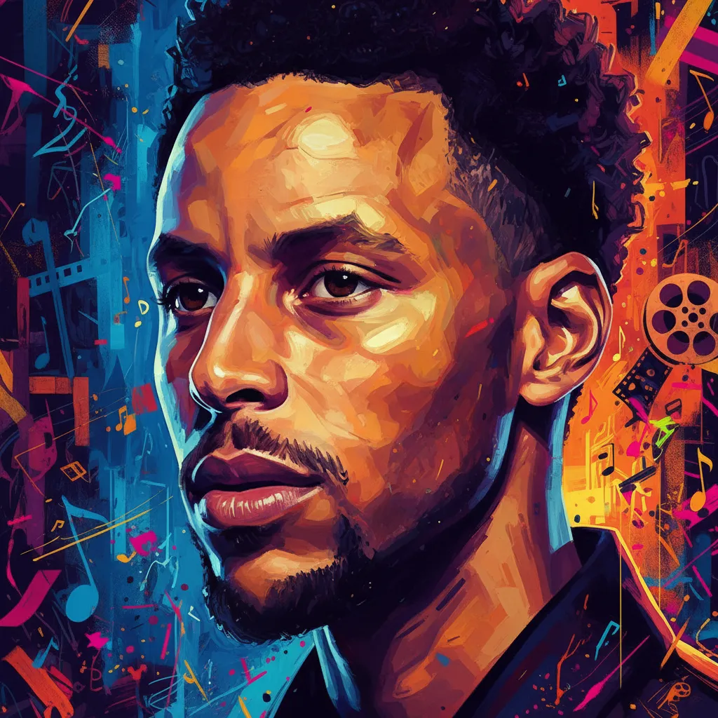 Artistic portrait of Stephen Curry