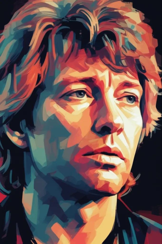Artistic portrait of Jon Bon Jovi