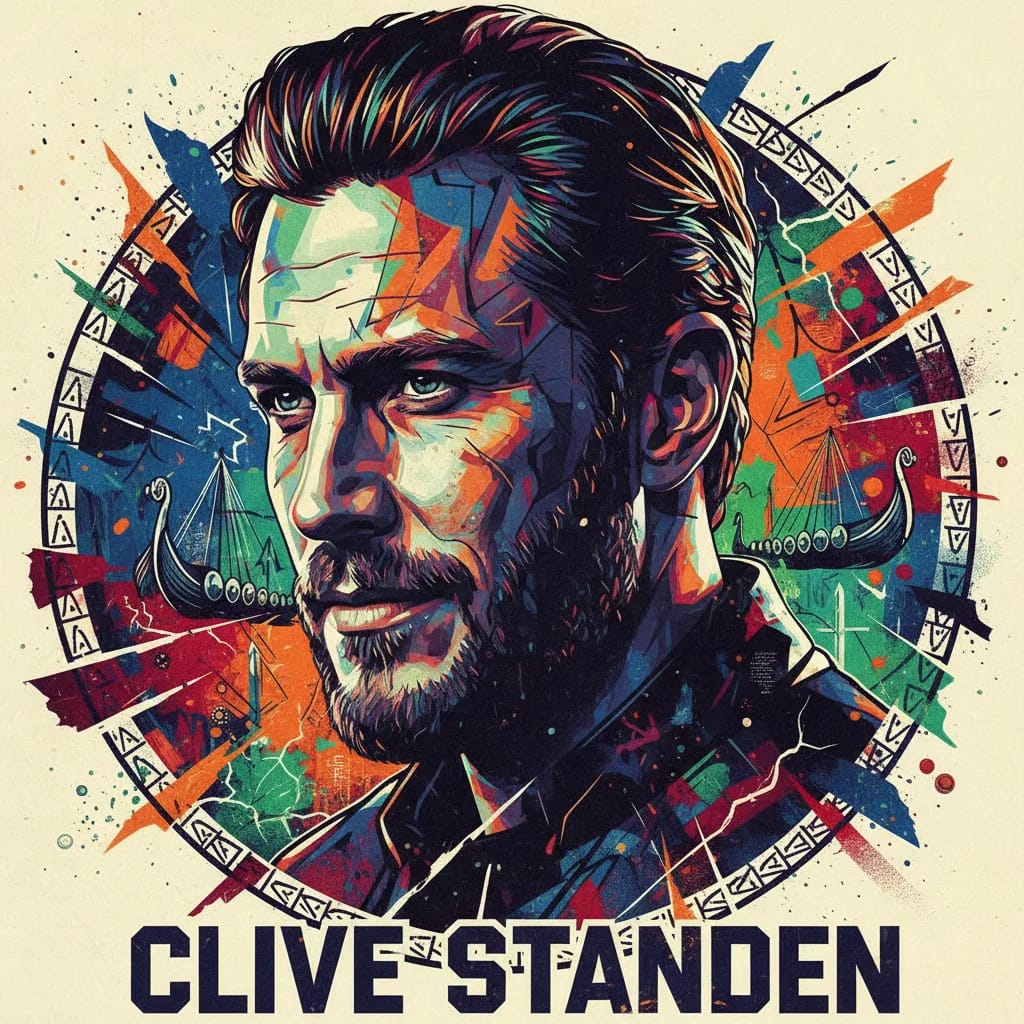 Artistic portrait of Clive Standen