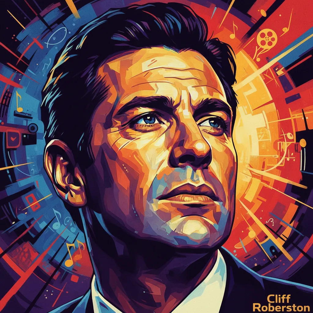 Artistic portrait of Cliff Robertson