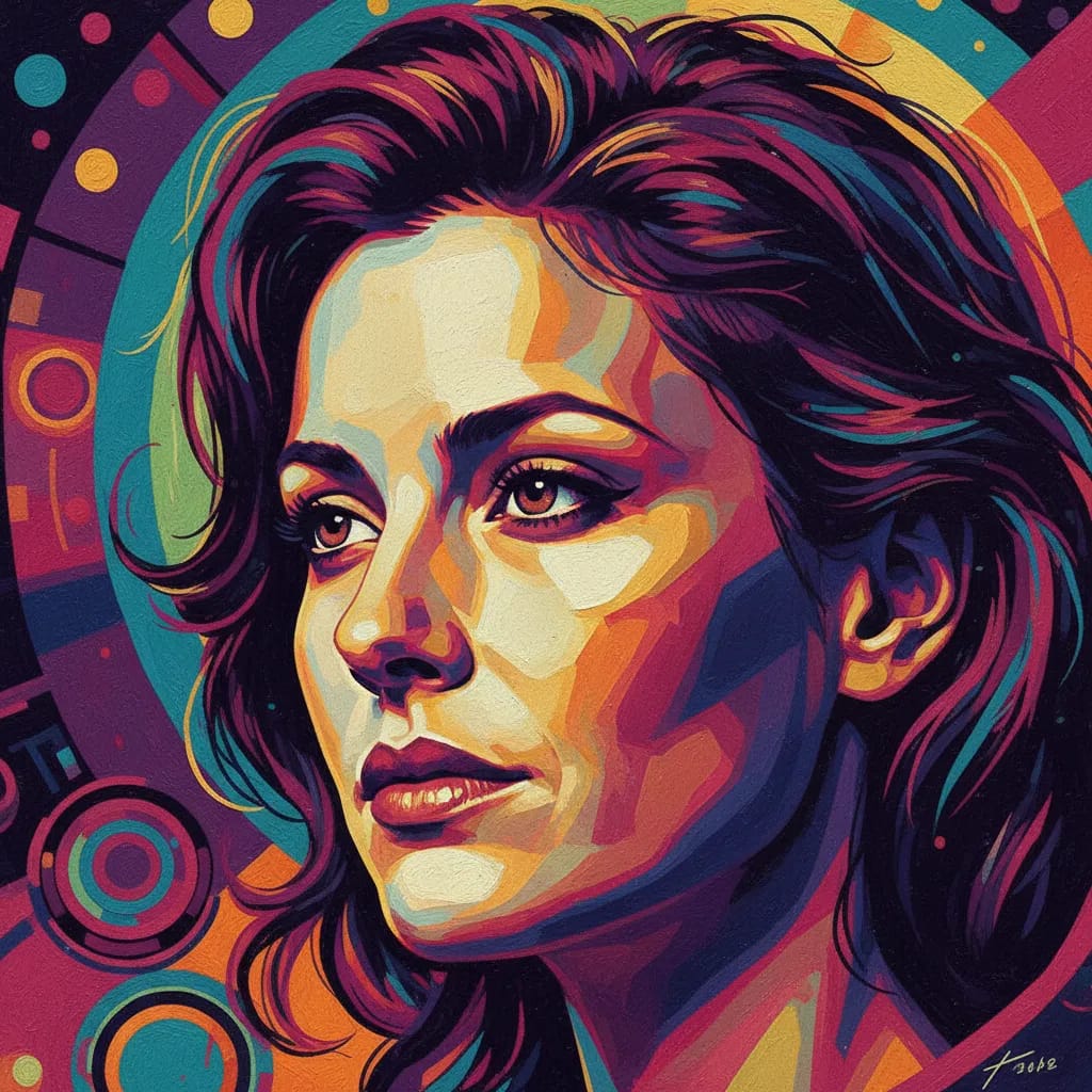 Artistic portrait of Elizabeth McGovern