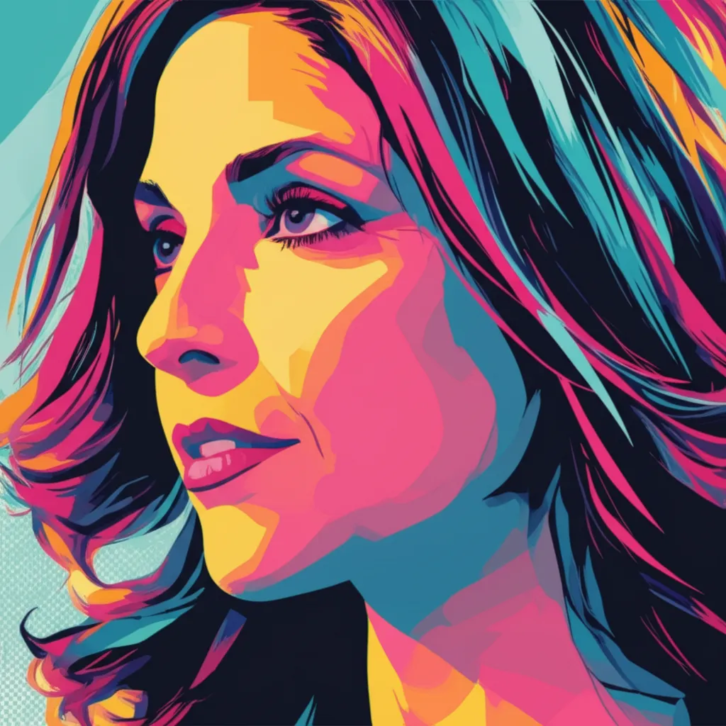 Artistic portrait of Nia Vardalos