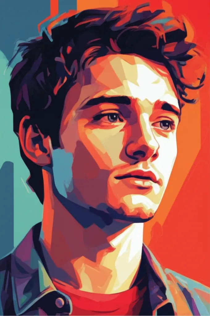 Artistic portrait of Josh Hutcherson