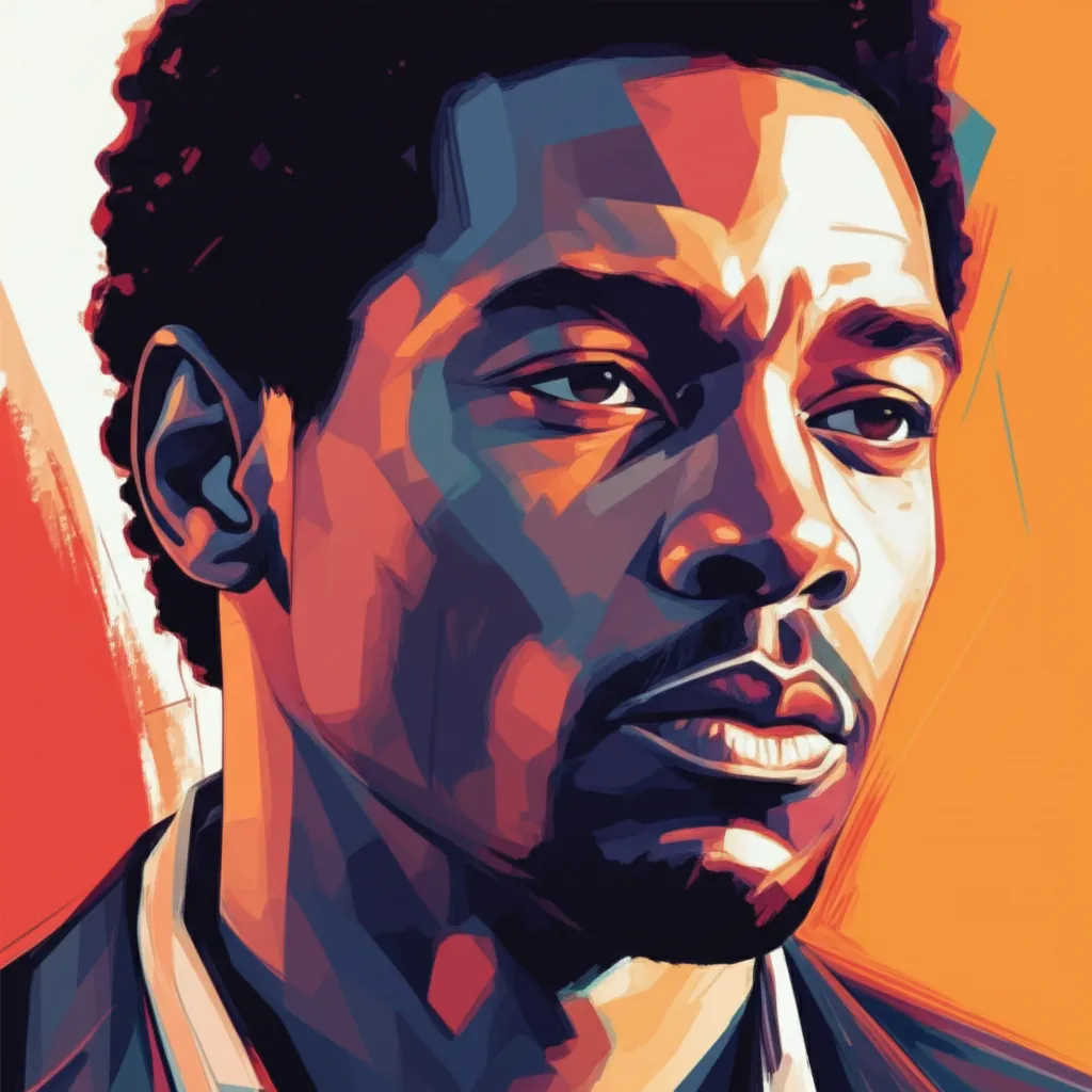 Artistic portrait of Lawrence Taylor