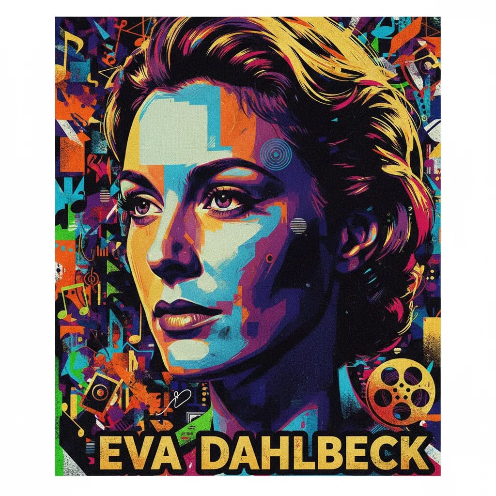 Artistic portrait of Eva Dahlbeck