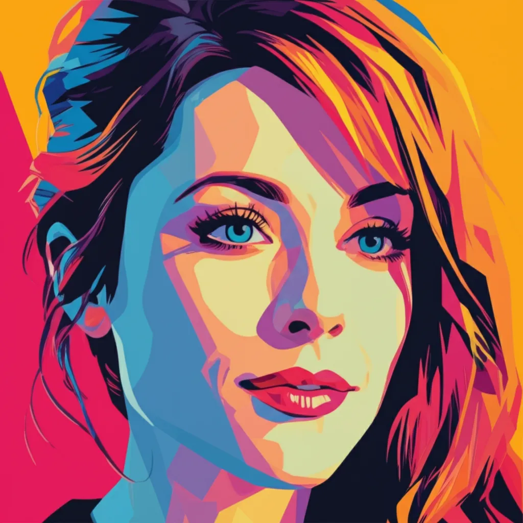 Artistic portrait of Lizzy Caplan