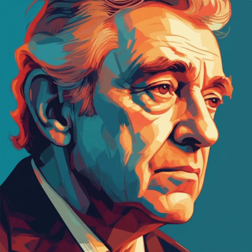 Artistic portrait of Roy Dotrice