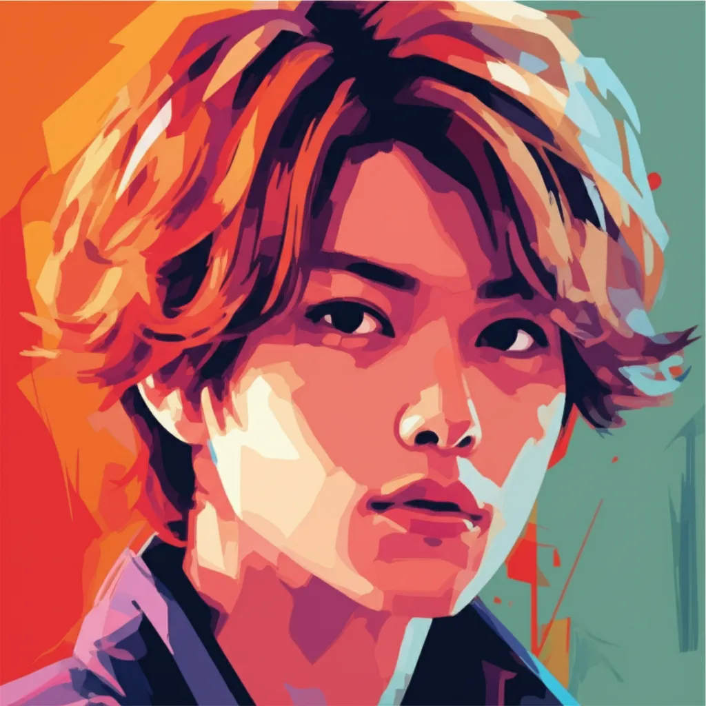 Artistic portrait of Takatoshi Kaneko