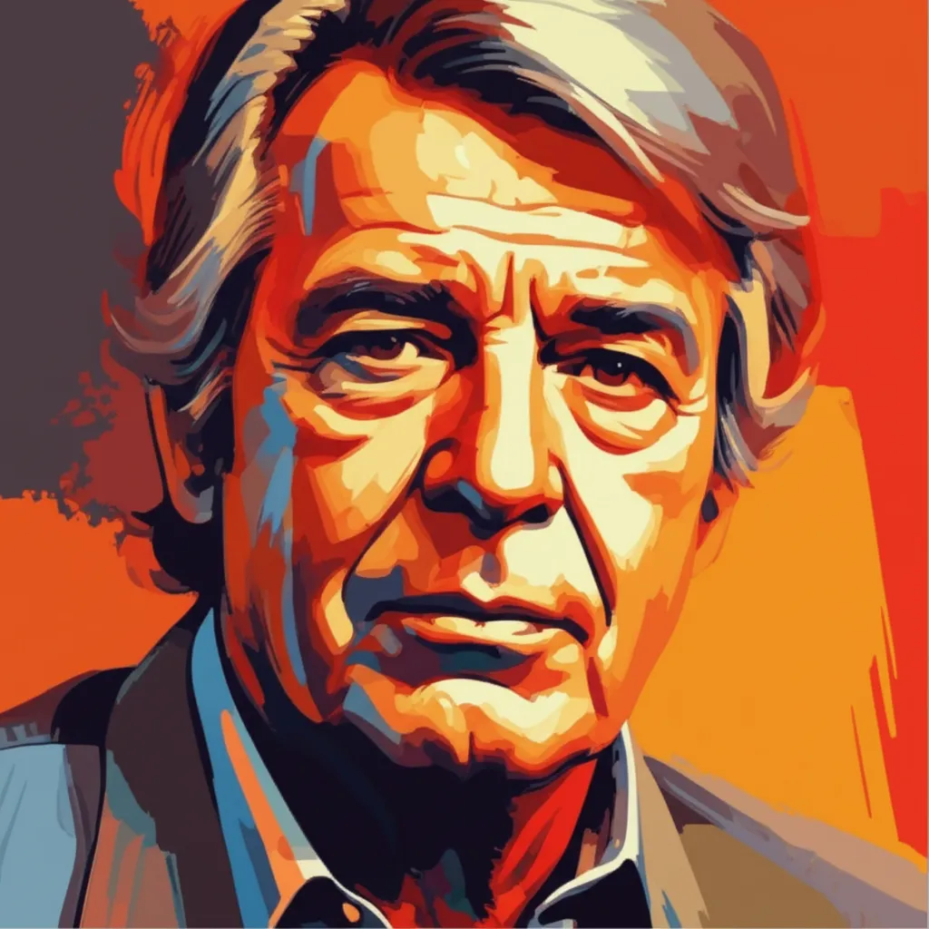 Artistic portrait of Richard Crenna