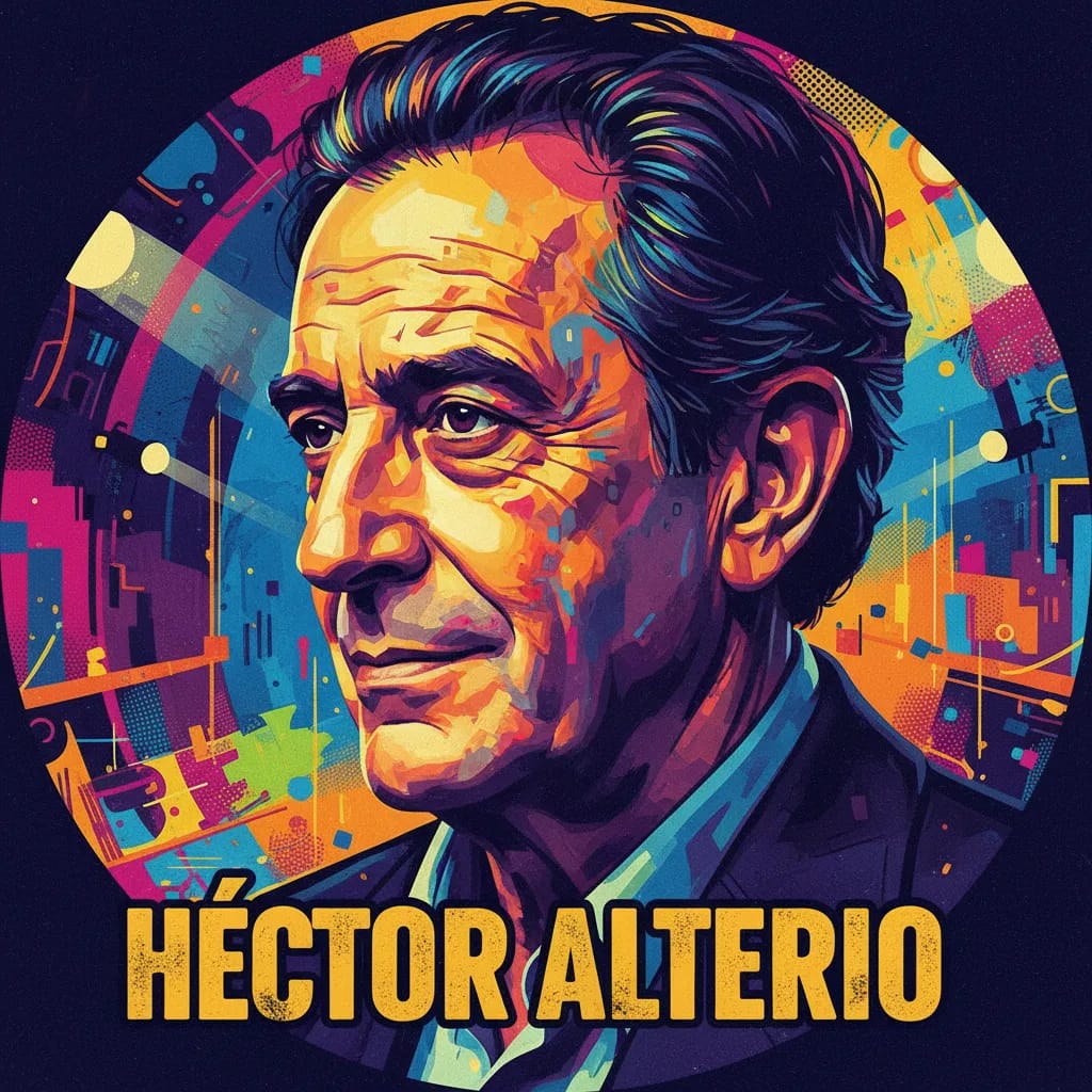 Artistic portrait of Héctor Alterio