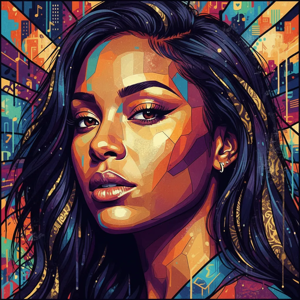 Artistic portrait of Lauren London