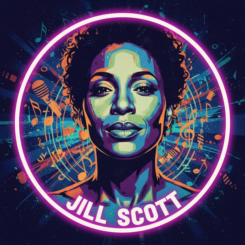 Artistic portrait of Jill Scott