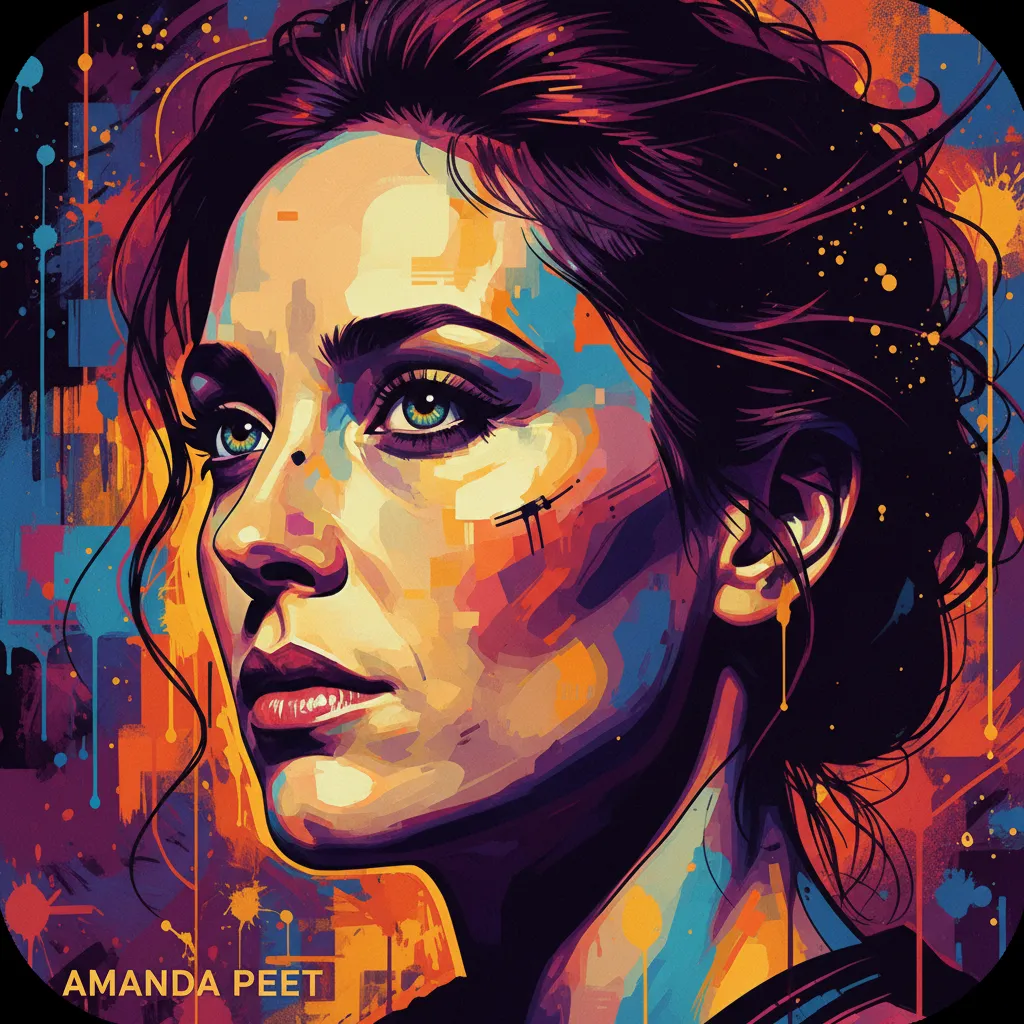 Artistic portrait of Amanda Peet