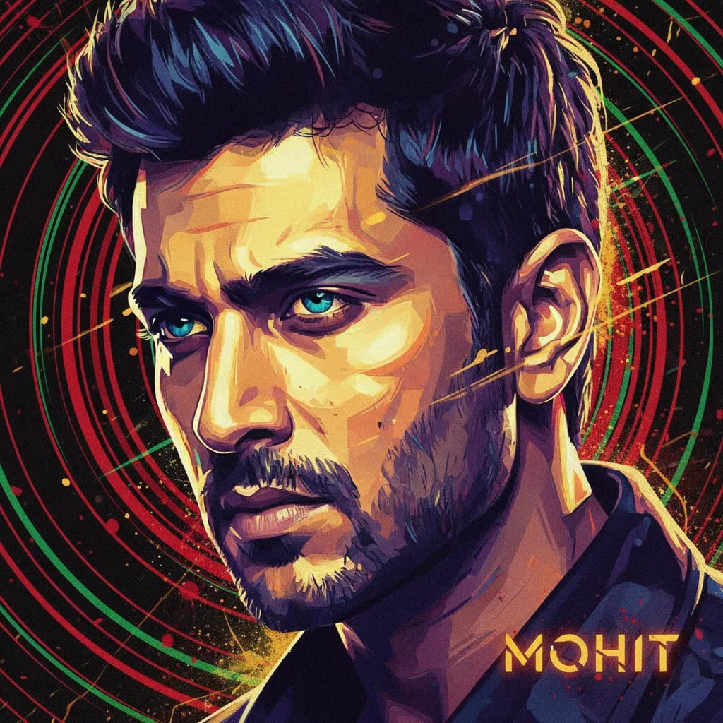 Artistic portrait of Mohit Raina