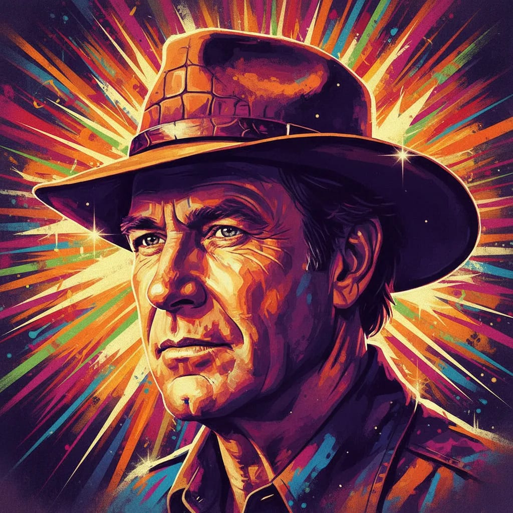 Artistic portrait of Paul Hogan