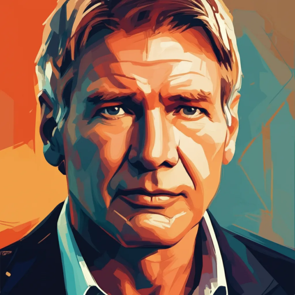 Artistic portrait of Harrison Ford