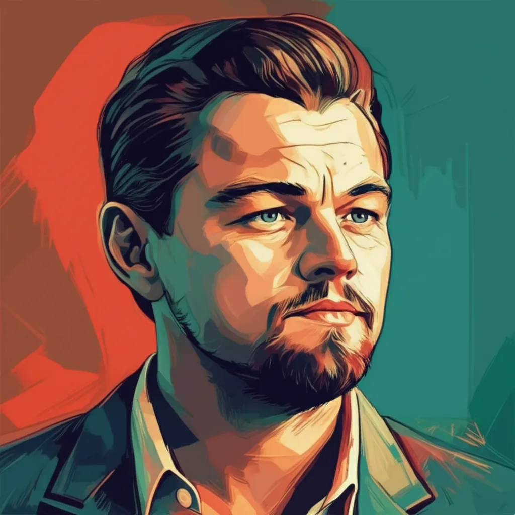 Artistic portrait of Leonardo DiCaprio