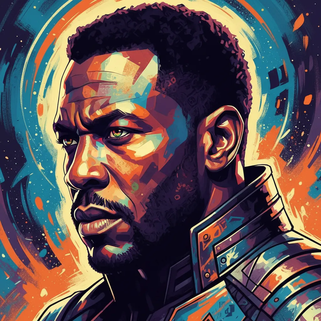 Artistic portrait of Michael Jai White