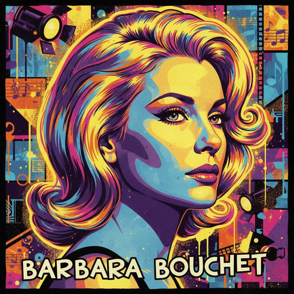 Artistic portrait of Barbara Bouchet
