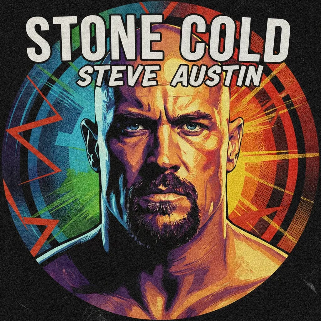Artistic portrait of Steve Austin