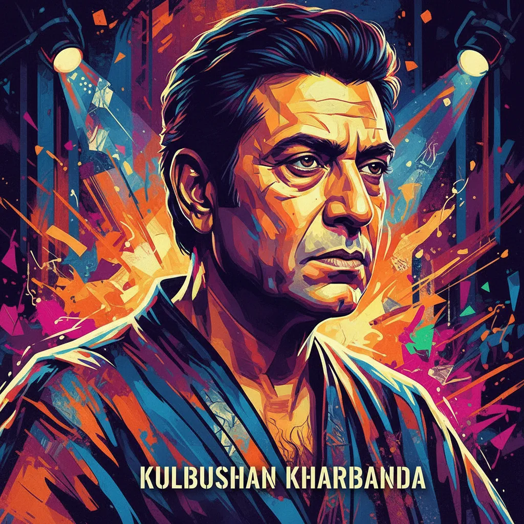 Artistic portrait of Kulbhushan Kharbanda