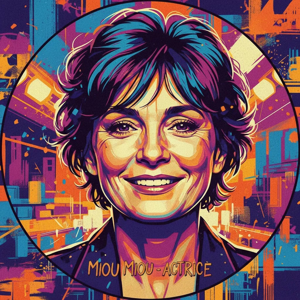 Artistic portrait of Miou-Miou
