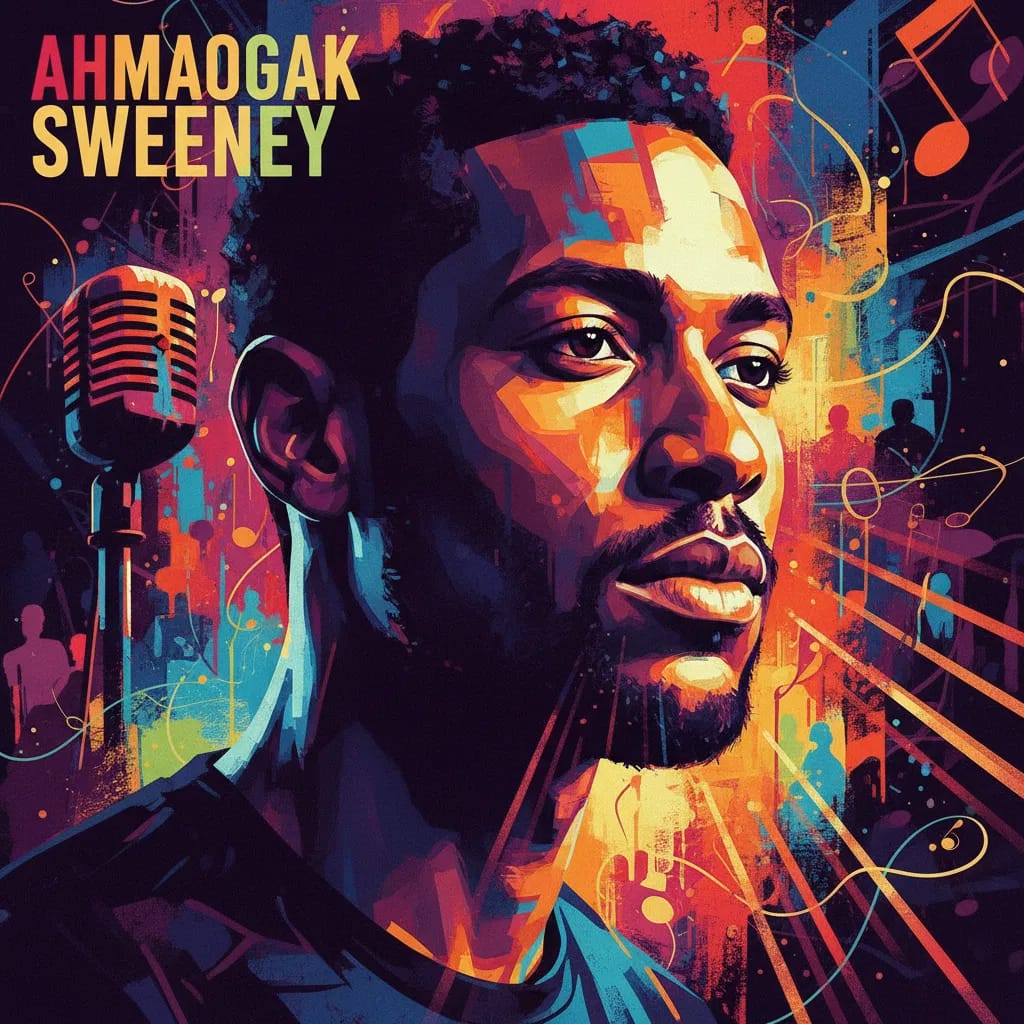 Artistic portrait of Ahmaogak Sweeney