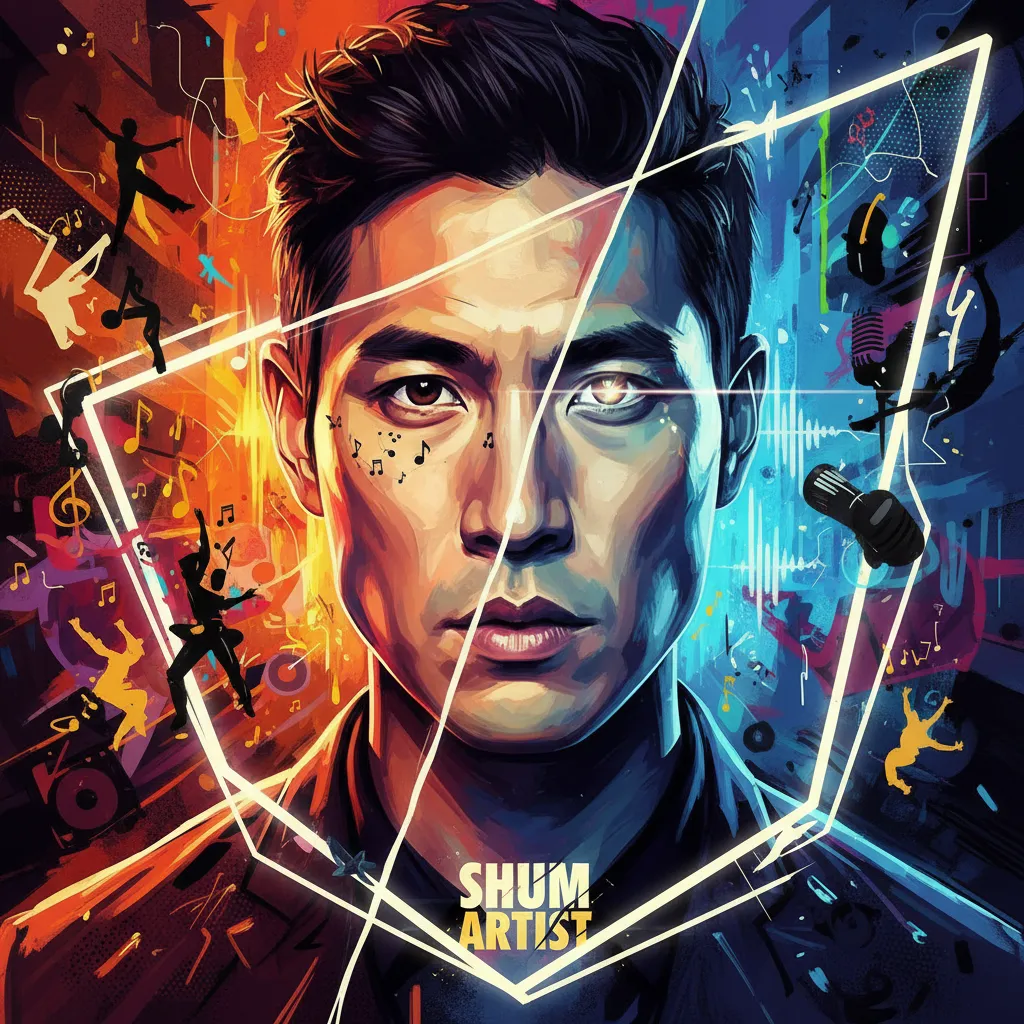 Artistic portrait of Harry Shum Jr.