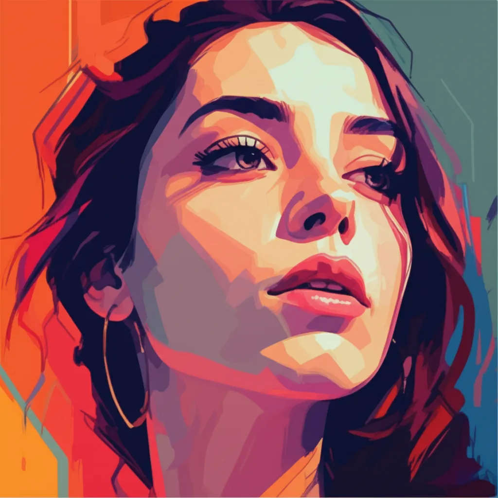 Artistic portrait of Luàna Bajrami