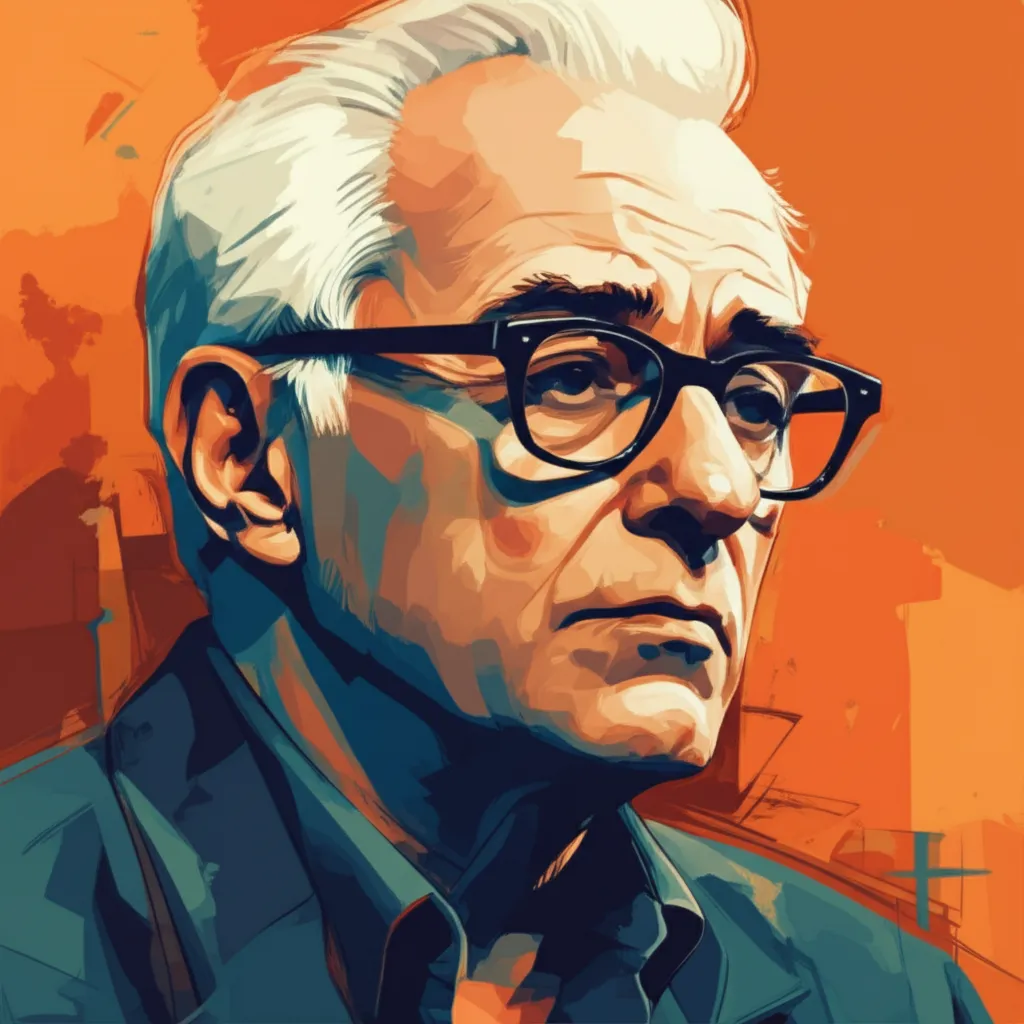 Artistic portrait of Martin Scorsese