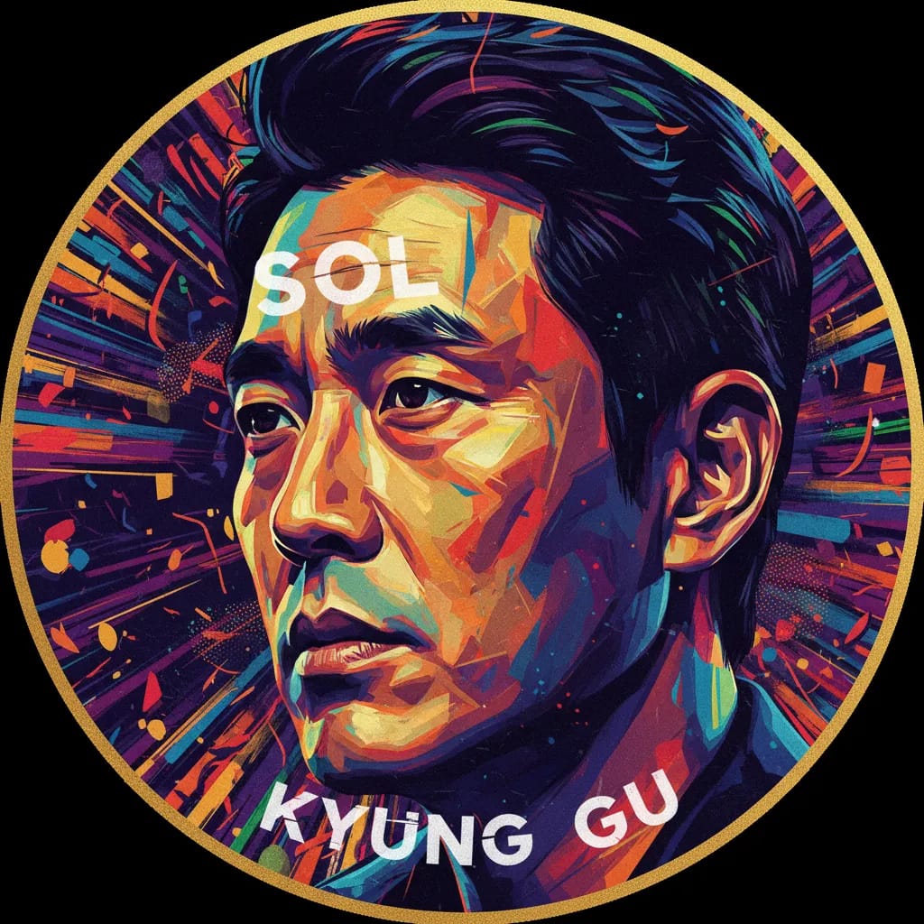 Artistic portrait of Sol Kyung-gu