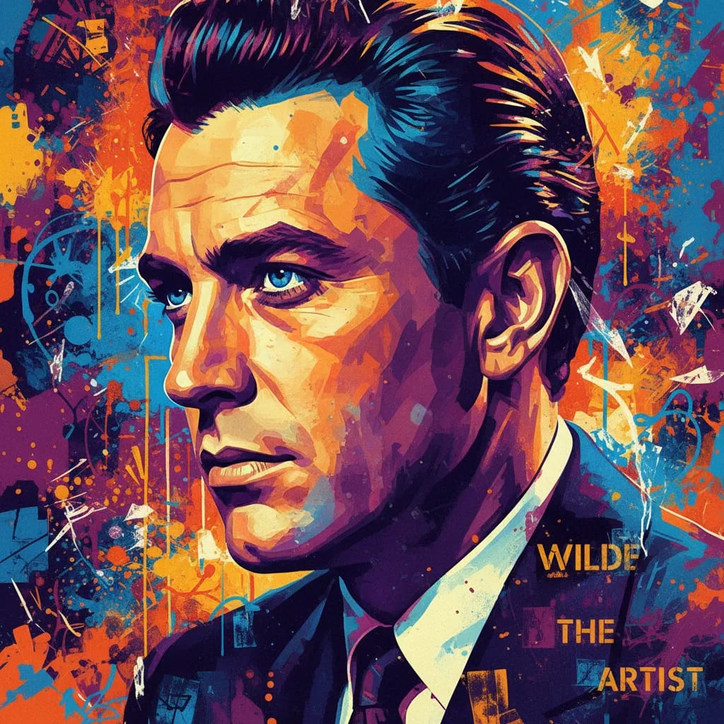 Artistic portrait of Cornel Wilde