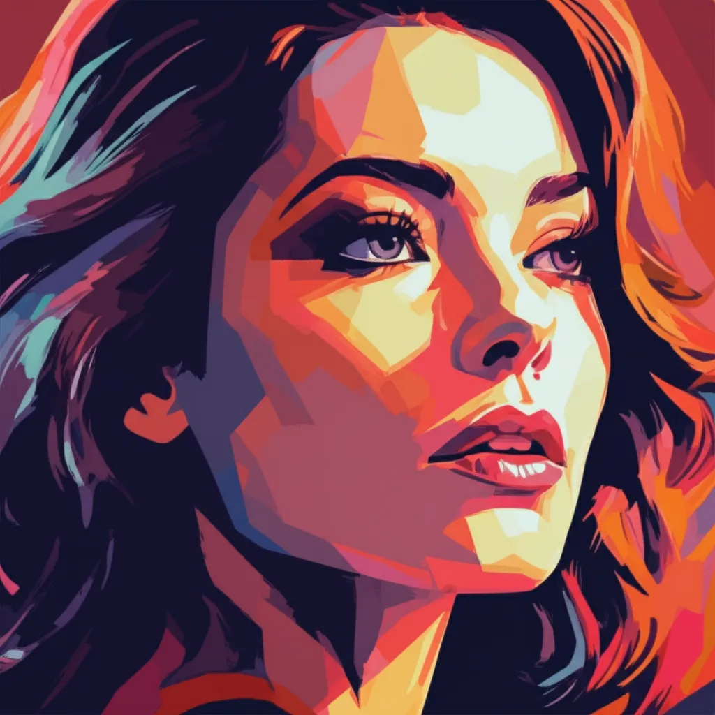Artistic portrait of Charlotte Lewis