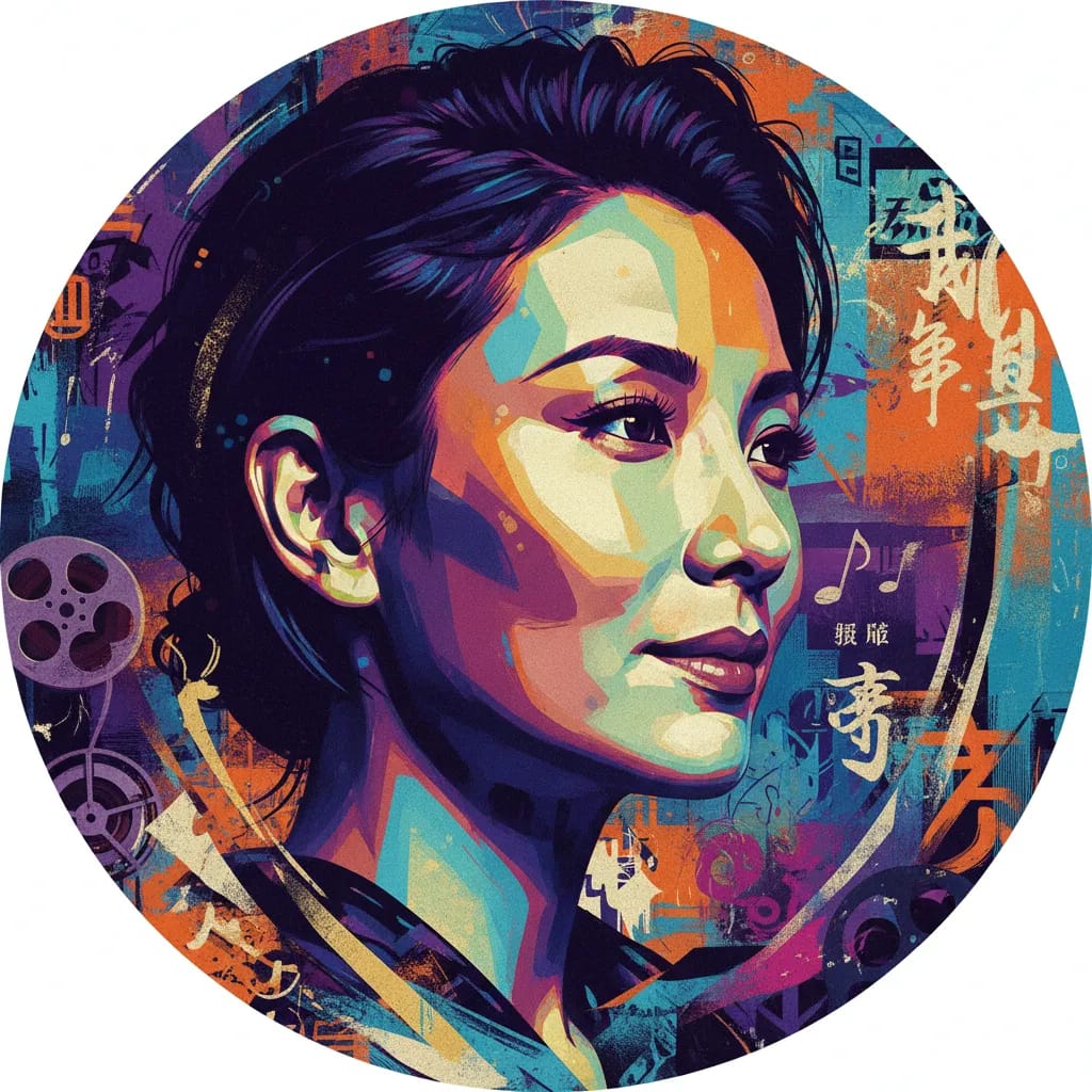Artistic portrait of Maggie Cheung