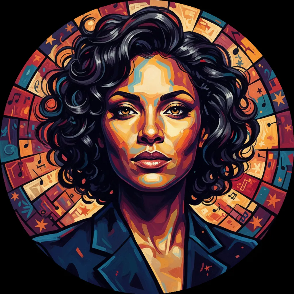 Artistic portrait of Gina Torres