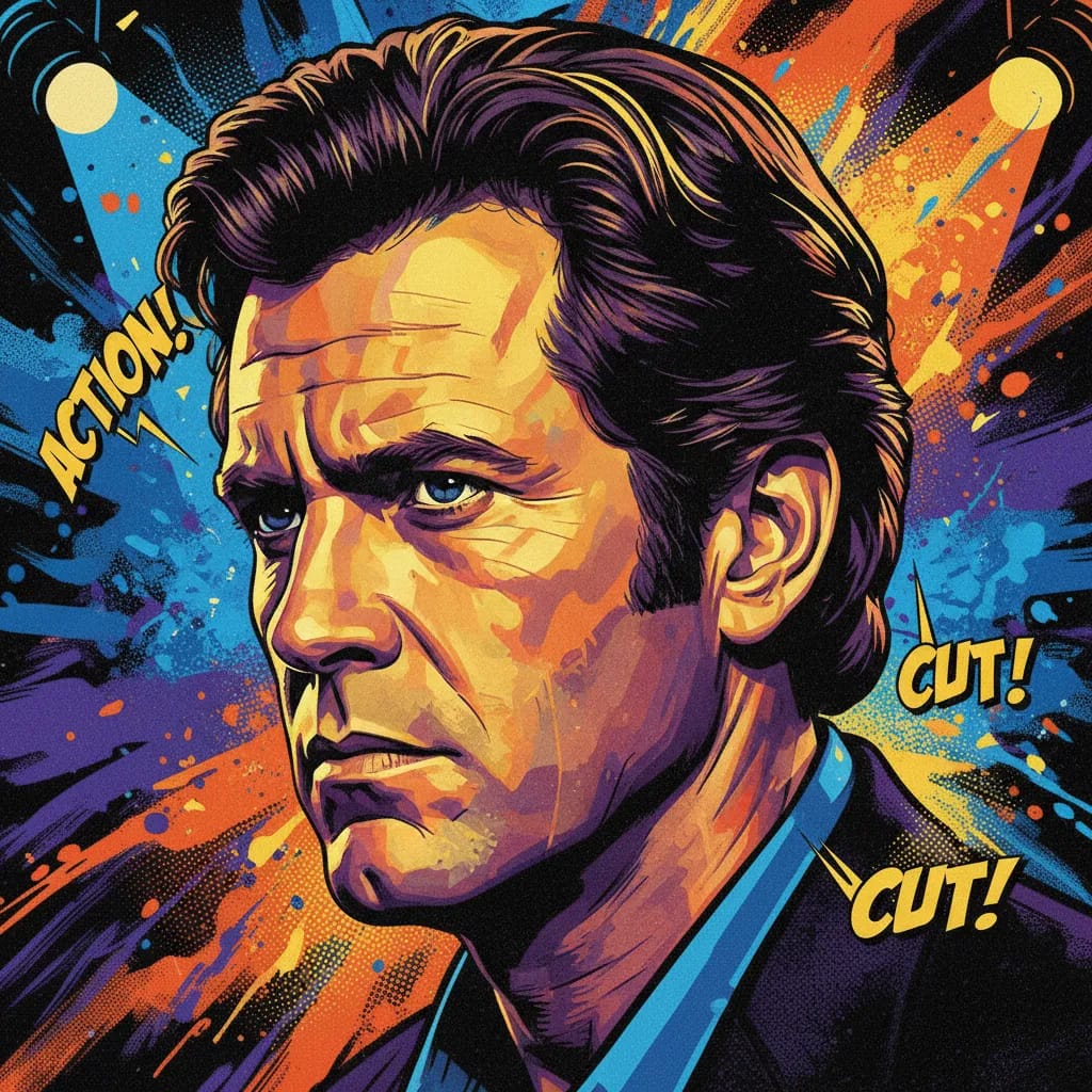 Artistic portrait of Robert Carradine
