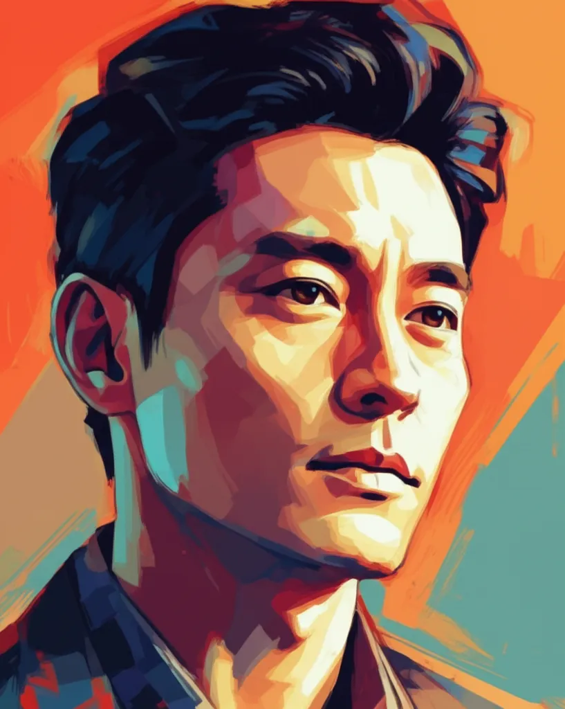 Artistic portrait of Louis Koo