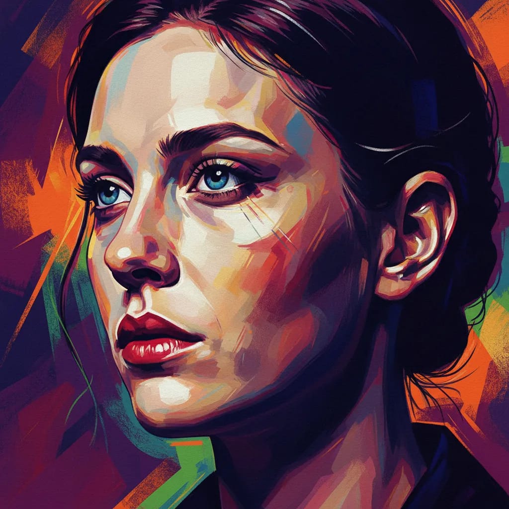 Artistic portrait of Paula Beer