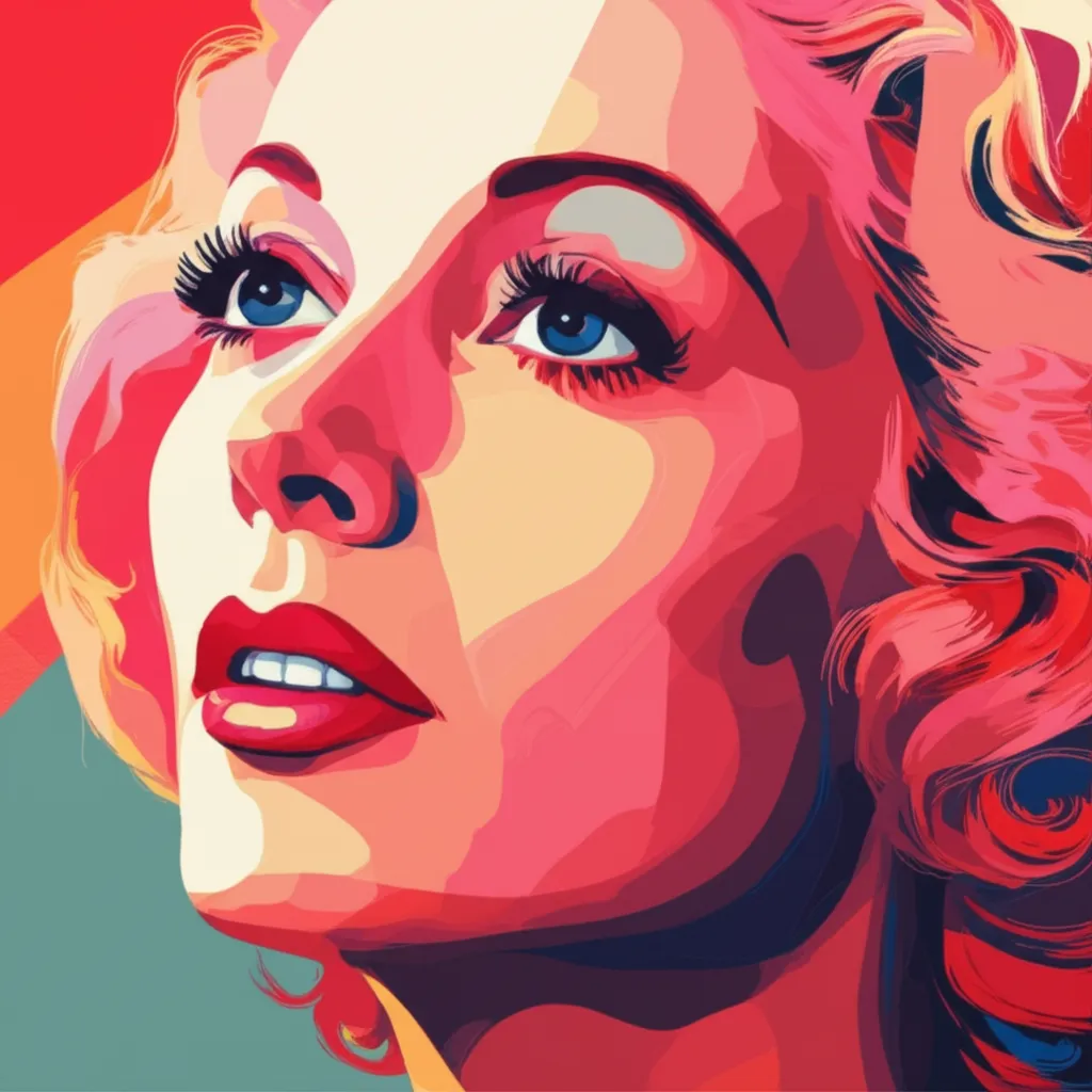 Artistic portrait of Gloria Grahame