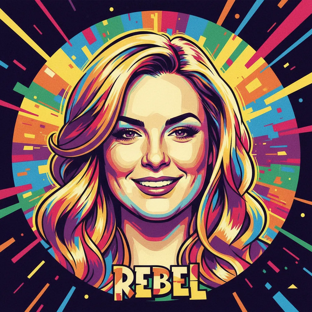 Artistic portrait of Rebel Wilson