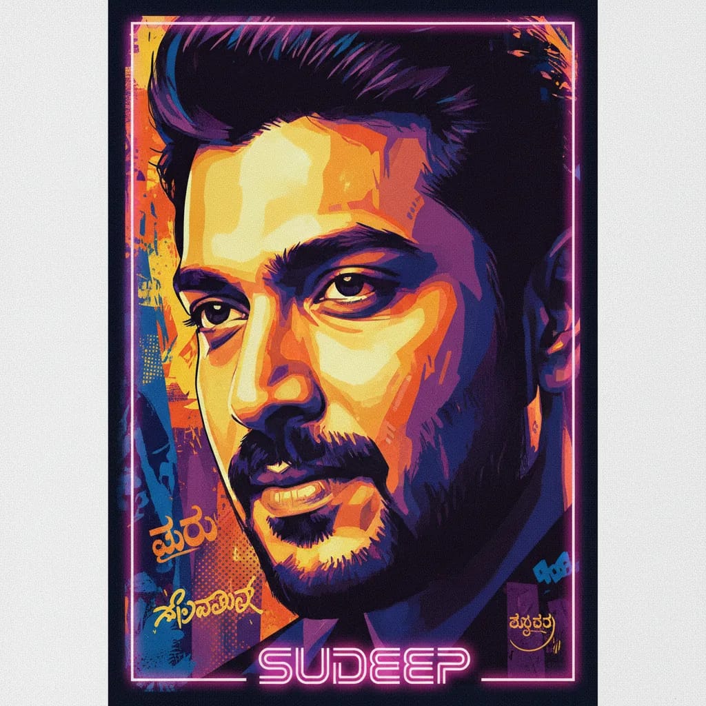 Artistic portrait of Sudeep