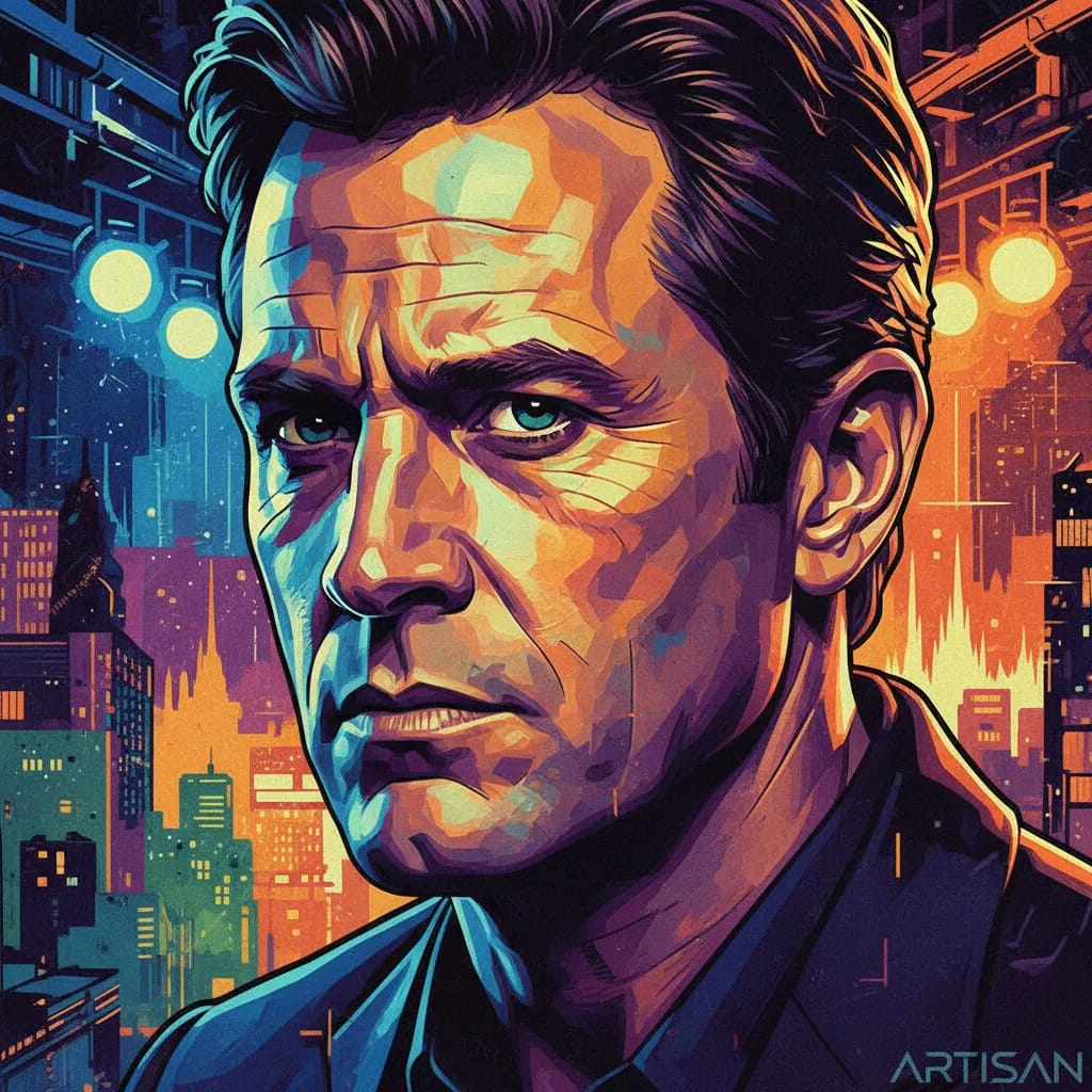 Artistic portrait of William Petersen