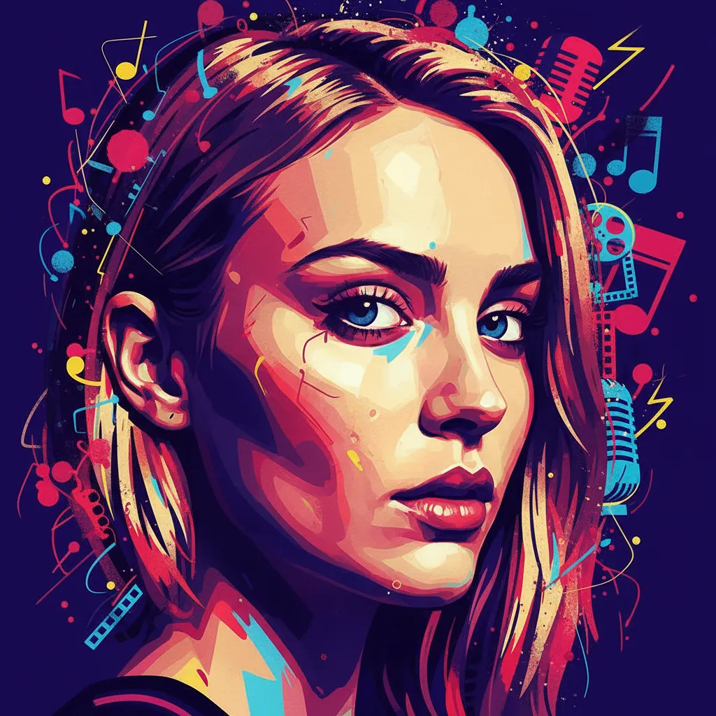 Artistic portrait of Lily-Rose Depp