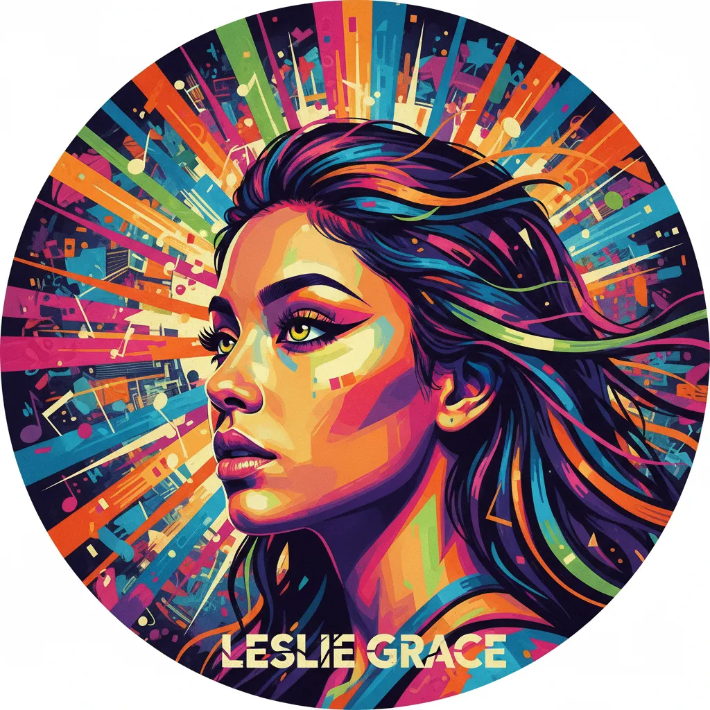 Artistic portrait of Leslie Grace