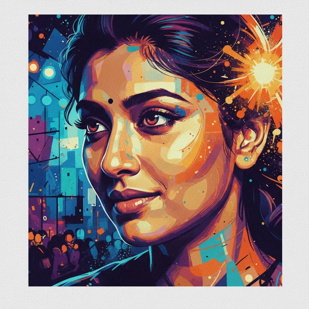 Artistic portrait of Nadia Moidu