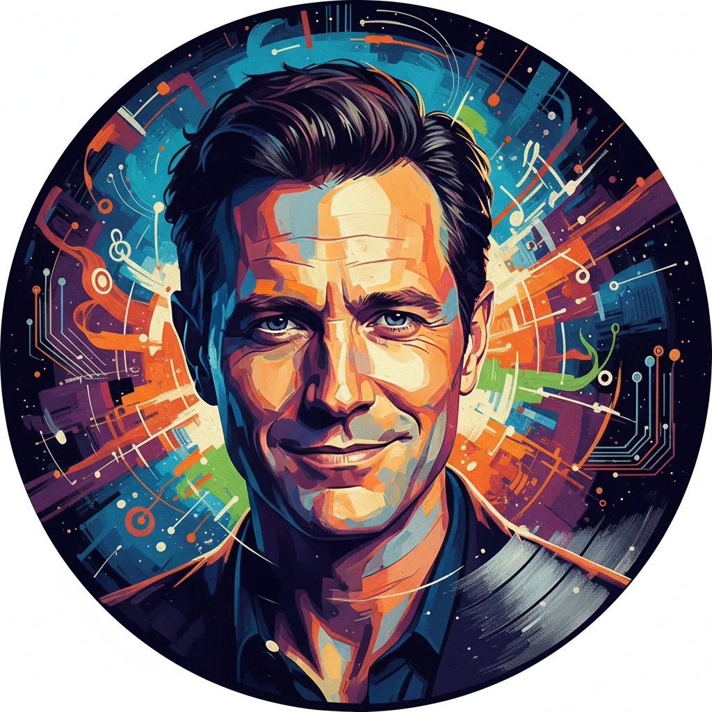 Artistic portrait of Greg Germann